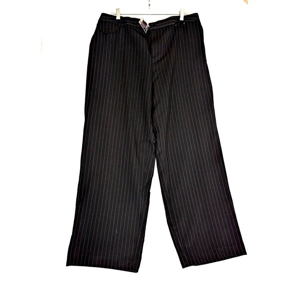 Avenue dress pants Sz 16 pinstripe NWT W 39" Hips 46" Ins 30.5"Width hem 22" - Picture 1 of 6